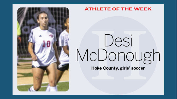 Athlete of the Week: Desi McDonough (David Sinclair)