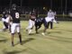 Favor Anab (20) gets around a defender and crosses the goal line for a two-point conversion in Hoke County’s season opening game. Anab also added a rushing touchdown, but the Bucks fell by five points to Jack Britt, 27-22. (Hal Nunn for North State Journal)